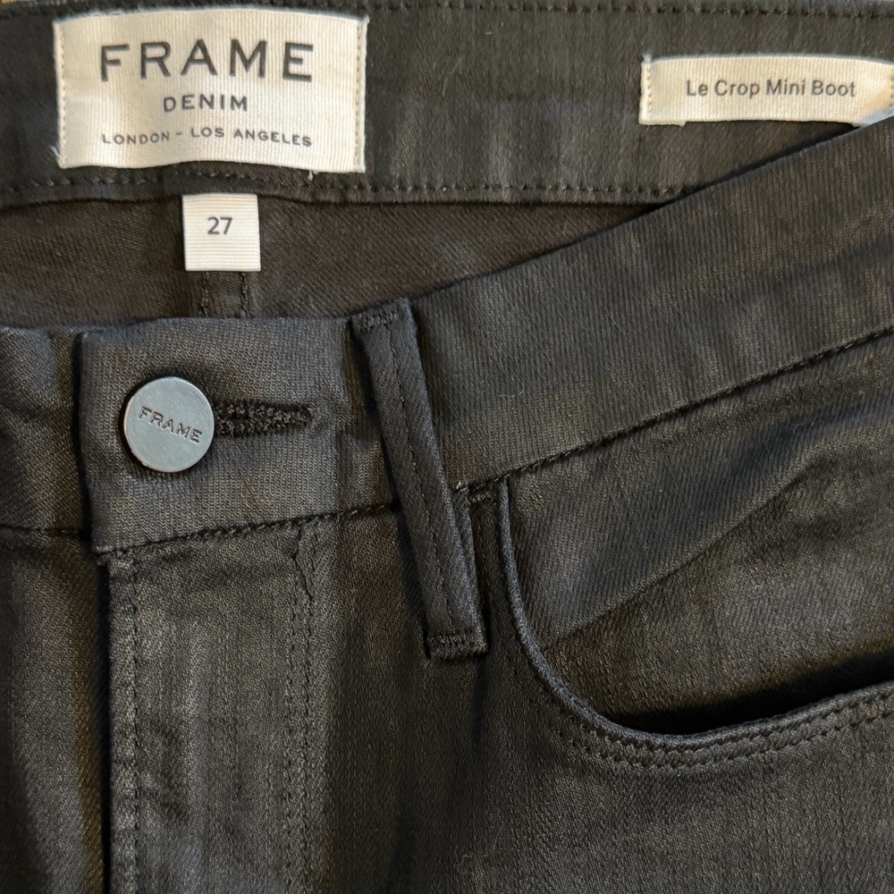 Frame Denim Black Ankle Jeans - Picture 6 of 6